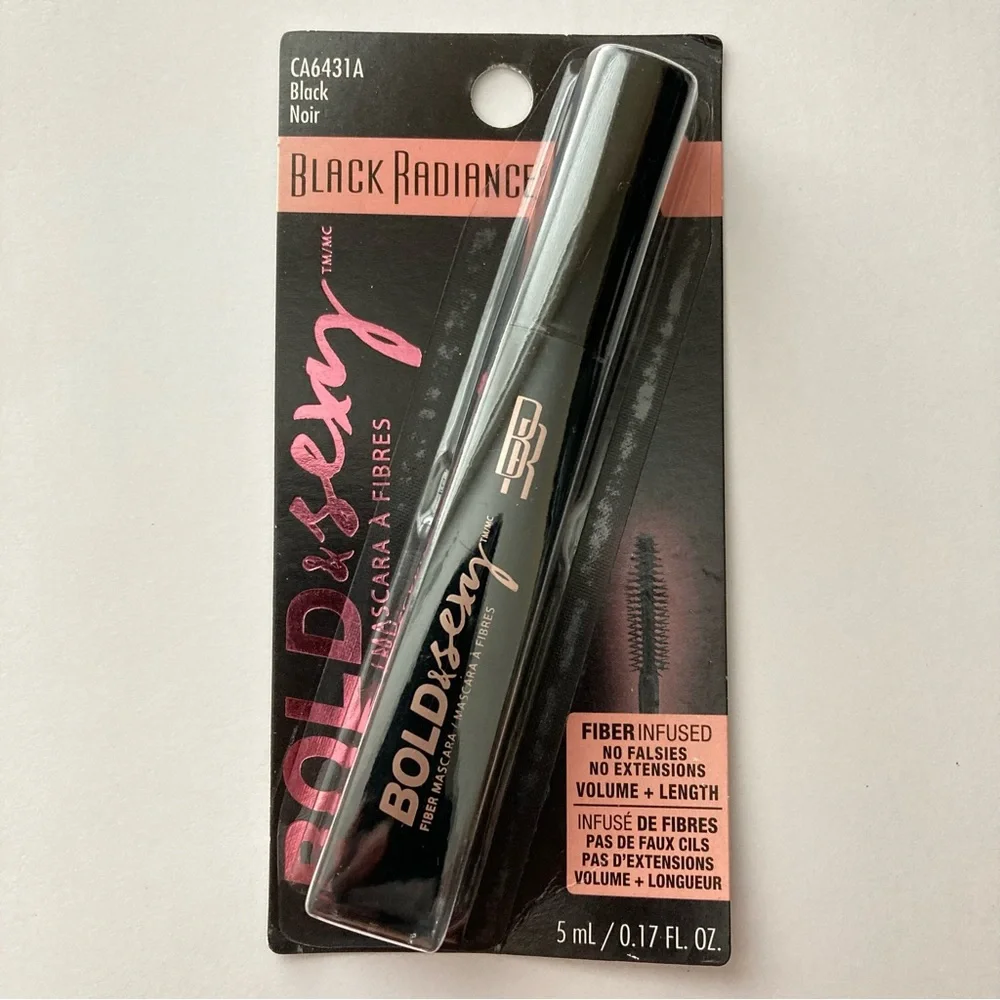🆕 Black Radiance Bold & Sexy Fiber Mascara, Black